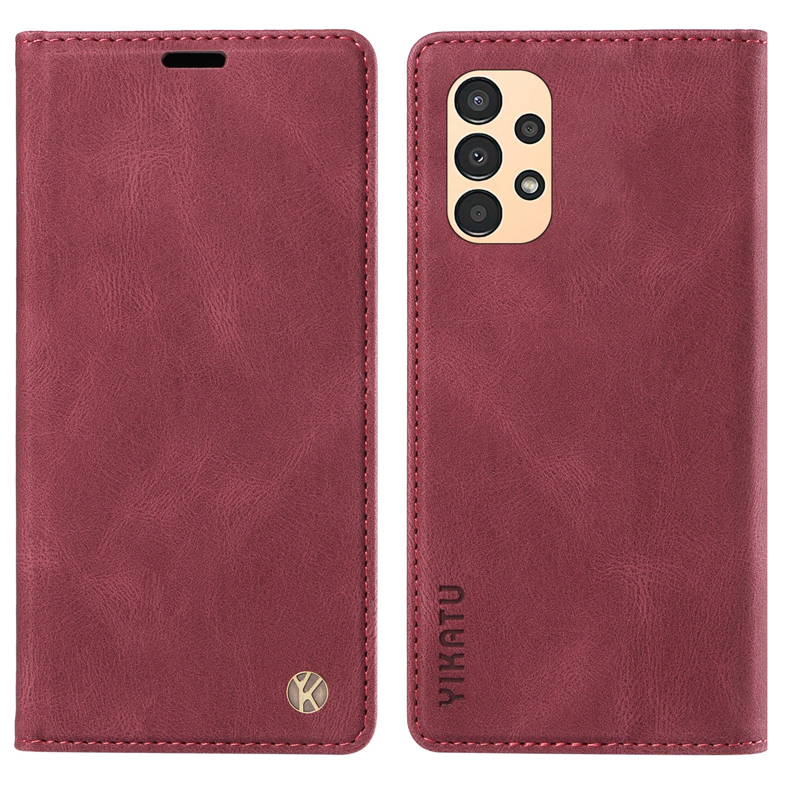 YIKATU YK-004 For Samsung Galaxy A53 5G Skin-touch PU Leather Stand Cover Phone Wallet Case