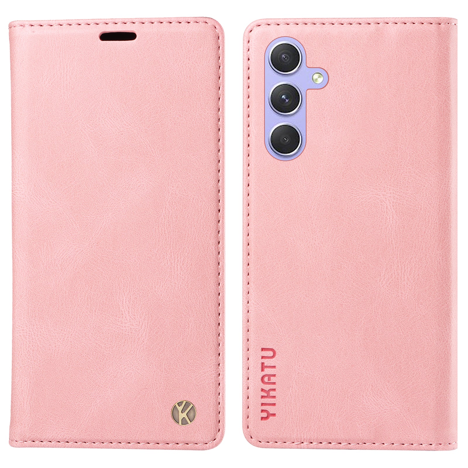 YIKATU YK-004 For Samsung Galaxy A54 5G Skin-touch Folio Flip Leather Cover Stand Wallet Phone Case