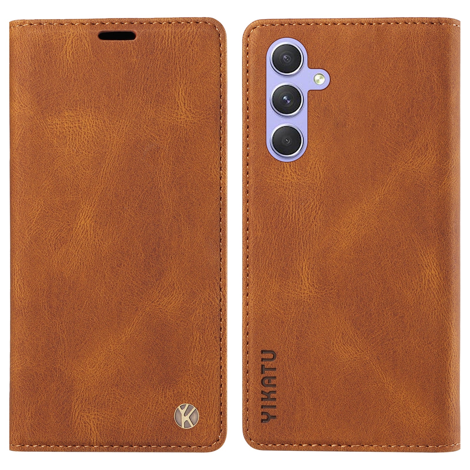 YIKATU YK-004 For Samsung Galaxy A54 5G Skin-touch Folio Flip Leather Cover Stand Wallet Phone Case