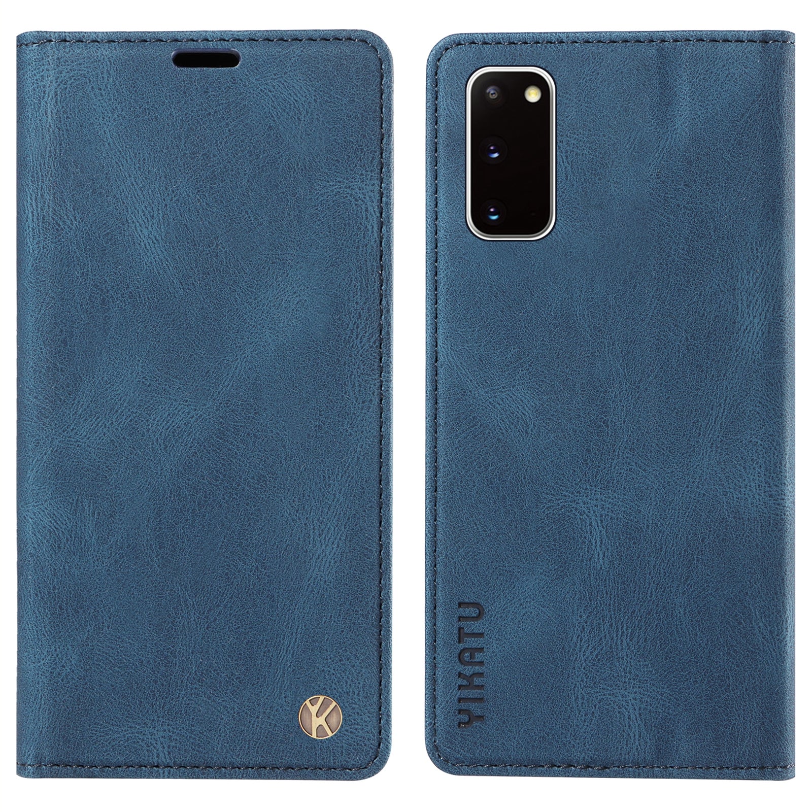 YIKATU YK-004 For Samsung Galaxy S20 FE S20 FE 5G S20 FE 2022 S20 Lite Leather Cover Skin-touch Flip Wallet Stand Phone Case