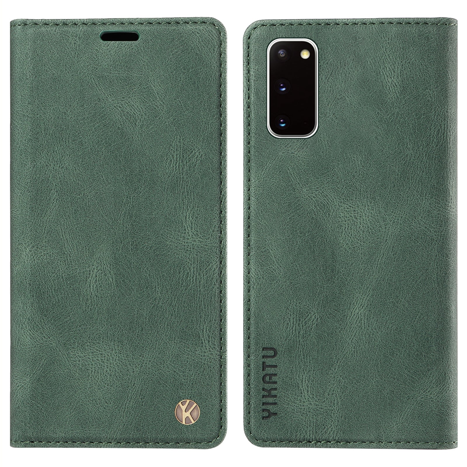 YIKATU YK-004 For Samsung Galaxy S20 FE S20 FE 5G S20 FE 2022 S20 Lite Leather Cover Skin-touch Flip Wallet Stand Phone Case