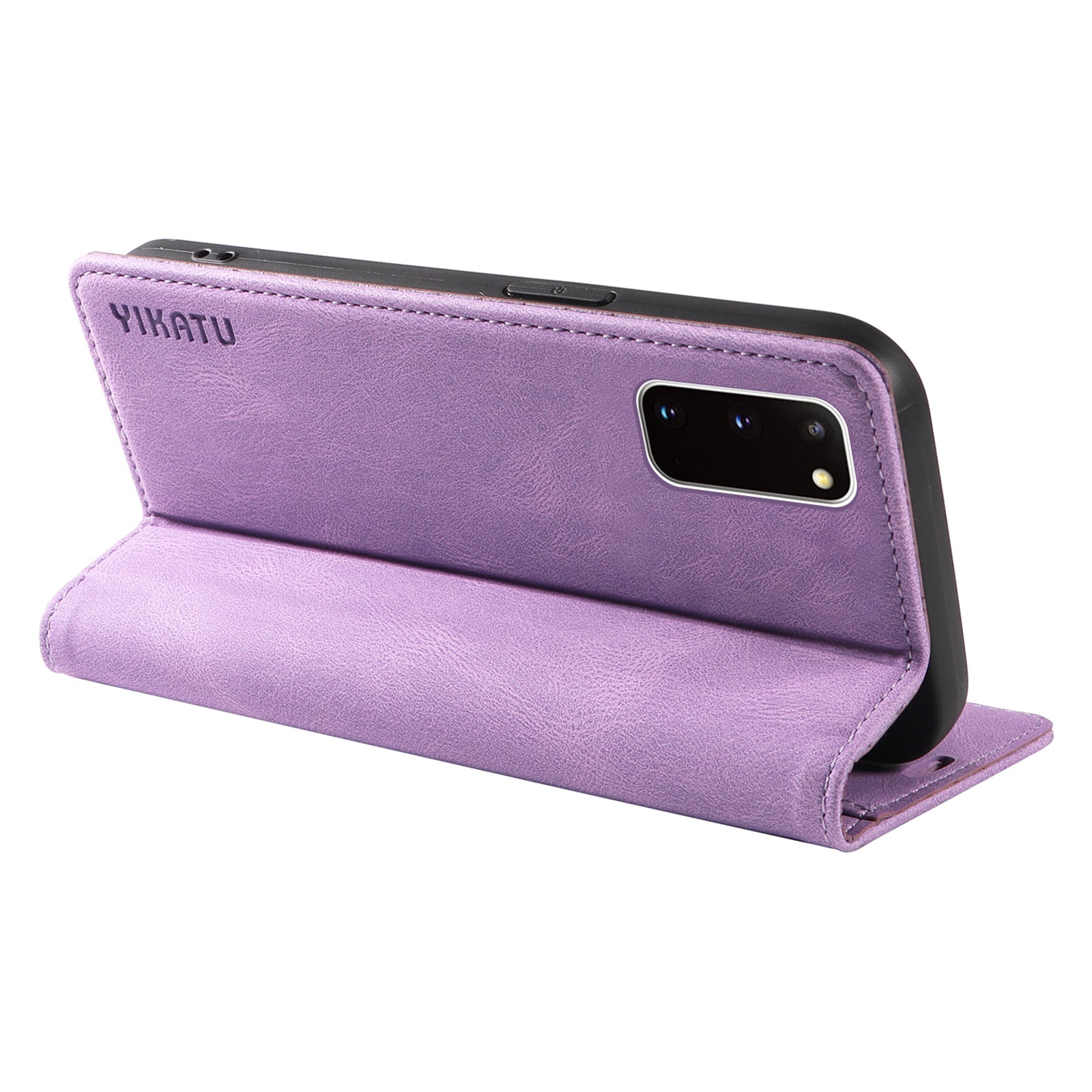 YIKATU YK-004 For Samsung Galaxy S20 FE S20 FE 5G S20 FE 2022 S20 Lite Leather Cover Skin-touch Flip Wallet Stand Phone Case