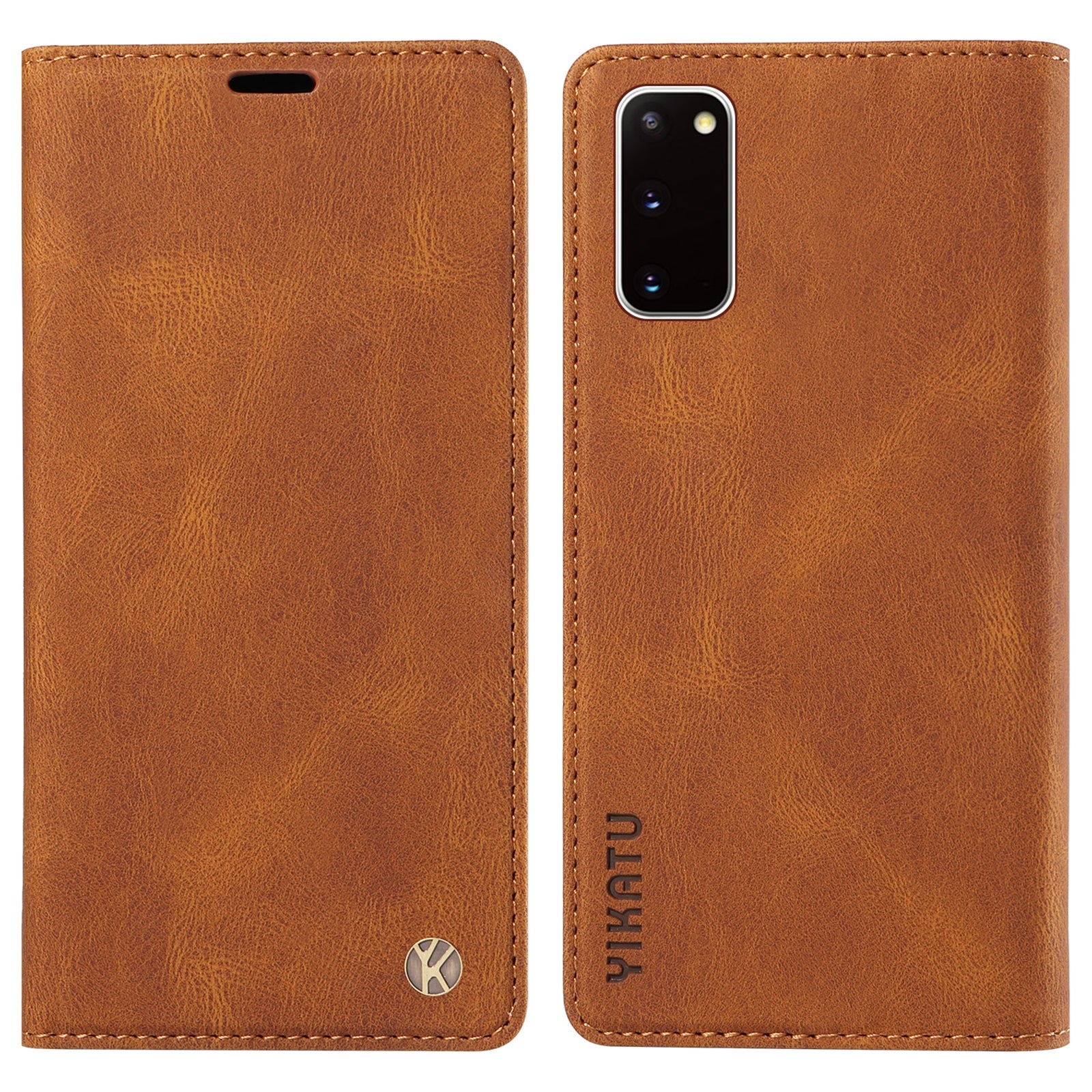 YIKATU YK-004 For Samsung Galaxy S20 FE S20 FE 5G S20 FE 2022 S20 Lite Leather Cover Skin-touch Flip Wallet Stand Phone Case