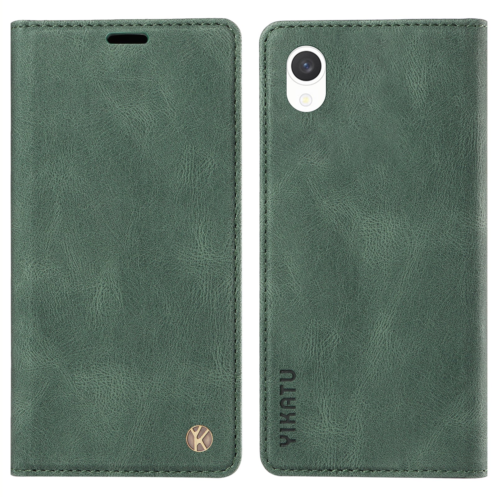 YIKATU YK-004 For Samsung Galaxy A23e A23s Magnetic Auto-absorb Leather Wallet Stand Cover Anti-drop Phone Case