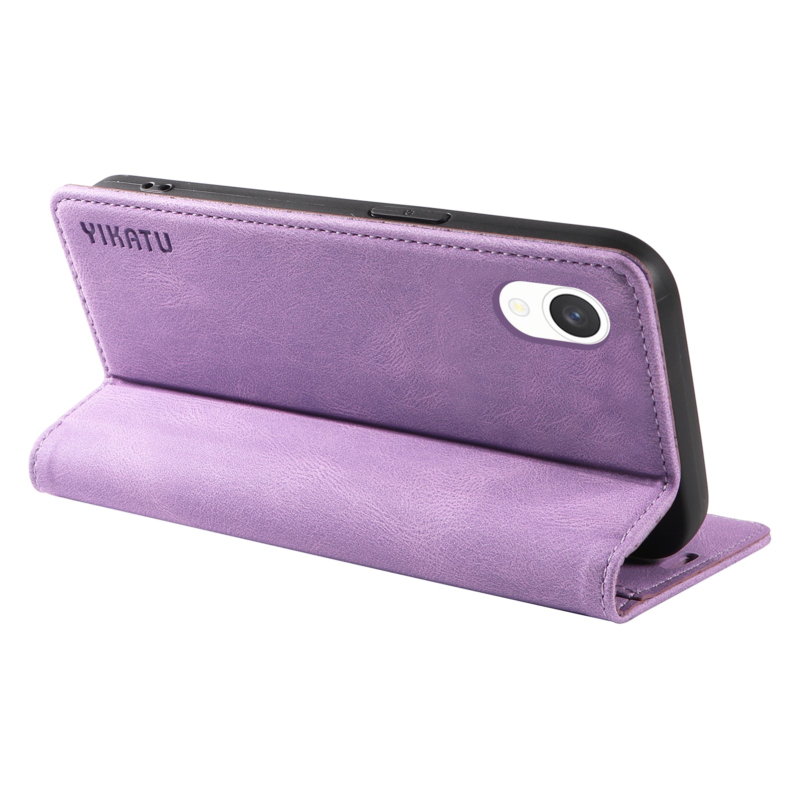 YIKATU YK-004 For Samsung Galaxy A23e A23s Magnetic Auto-absorb Leather Wallet Stand Cover Anti-drop Phone Case