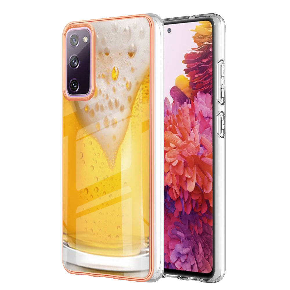 YB IMD Series-19 Style D For Samsung Galaxy S20 FE 5G S20 FE S20 FE 2022 S20 Lite Phone Case 2.0mm TPU IMD Pattern Back Cover