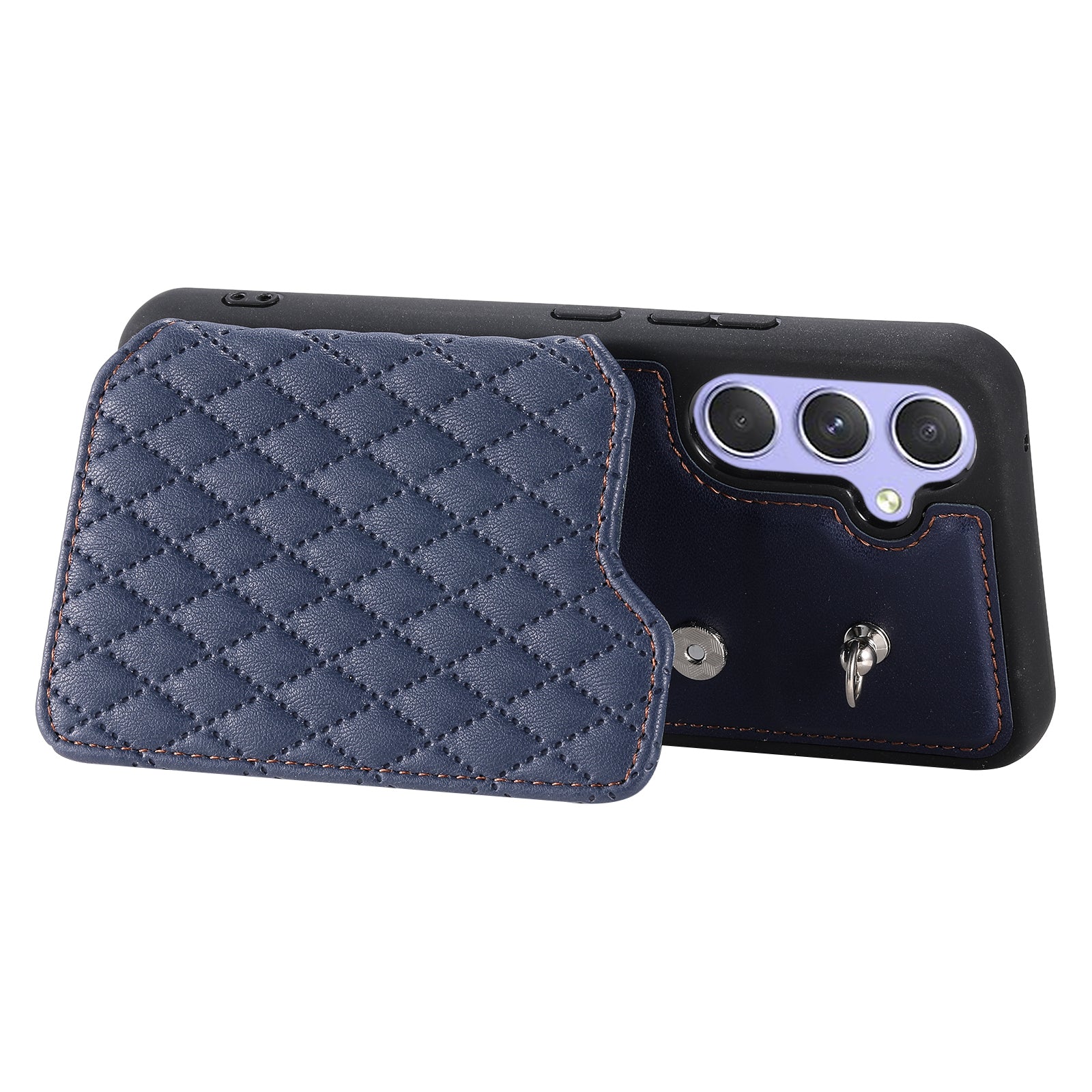 Style 008 For Samsung Galaxy A14 5G A14 4G Kickstand Case PU Leather TPU RFID Blocking Phone Shell with Wrist Strap