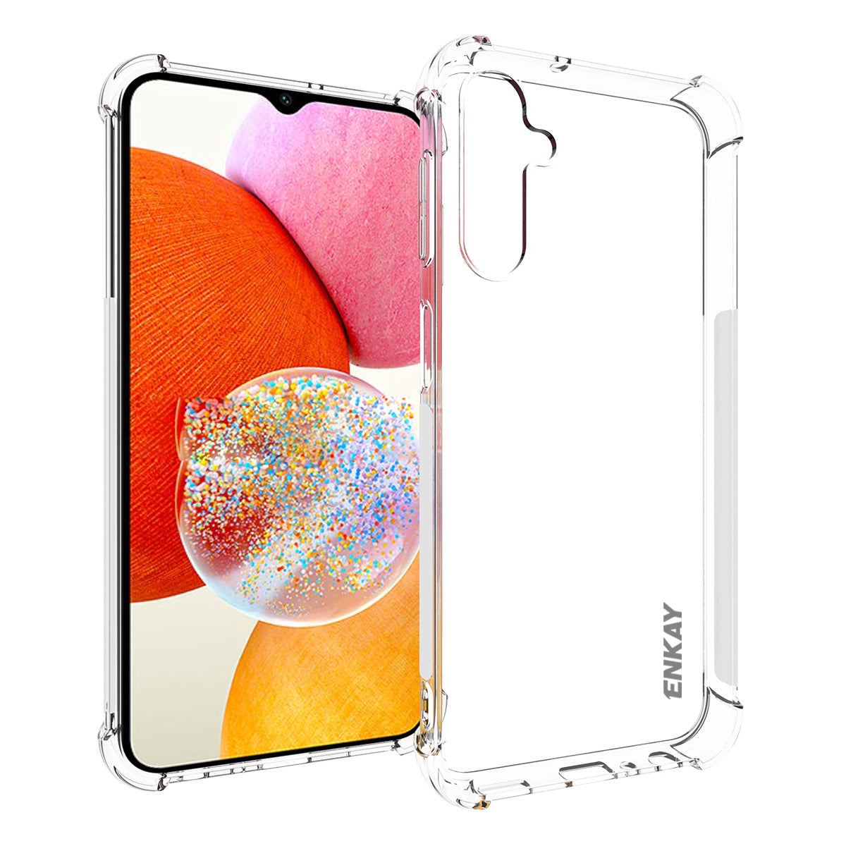 ENKAY HAT PRINCE For Samsung Galaxy A25 5G Anti-slip Strip Edge Phone Case TPU Four Corners Anti-drop Clear Cover