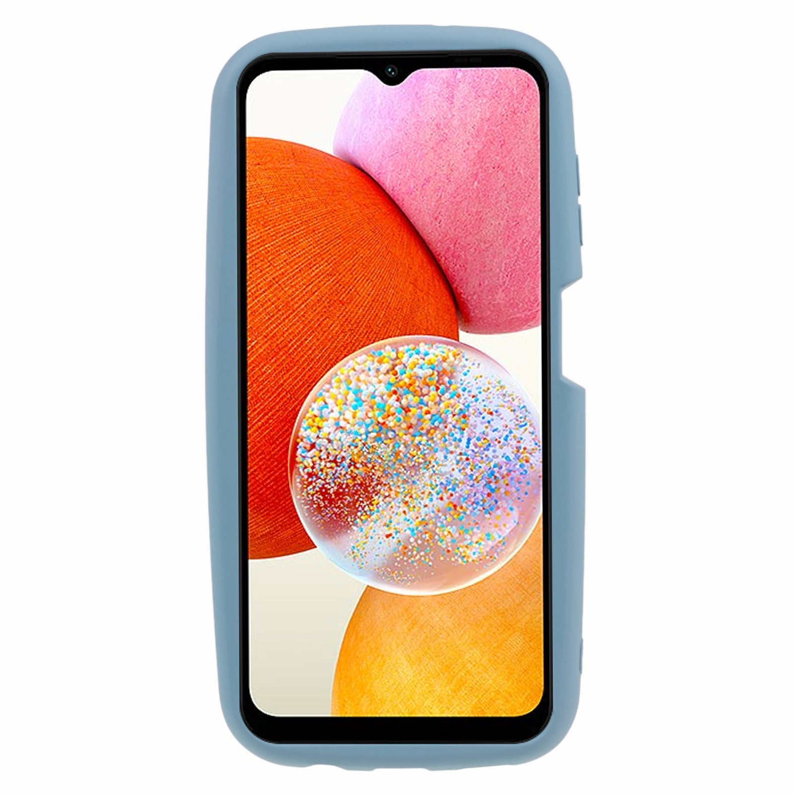 Rubberized Phone Cover for Samsung Galaxy A14 4G Shockproof Airbag TPU Back Case