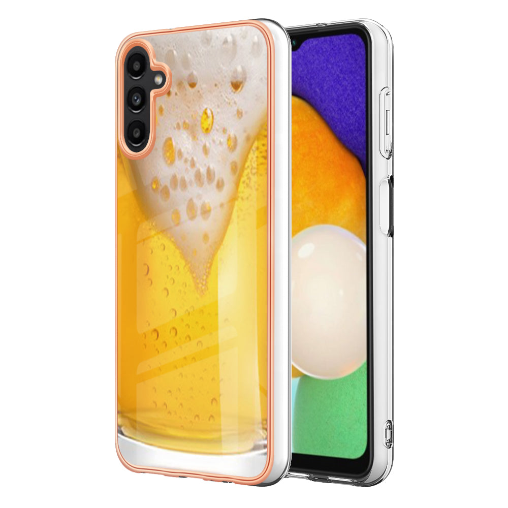 YB IMD Series-19 Style D For Samsung Galaxy A54 5G Anti-drop 2.0mm TPU Phone Case IMD Pattern Print Cover