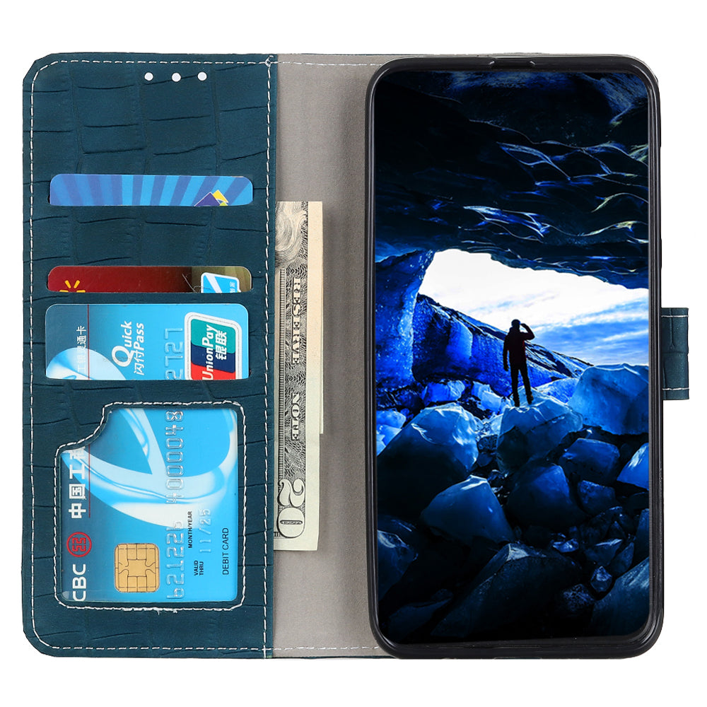 For Samsung Galaxy F34 5G M34 5G Wallet Phone Case Crocodile Texture PU Leather Anti-drop Stand Cover