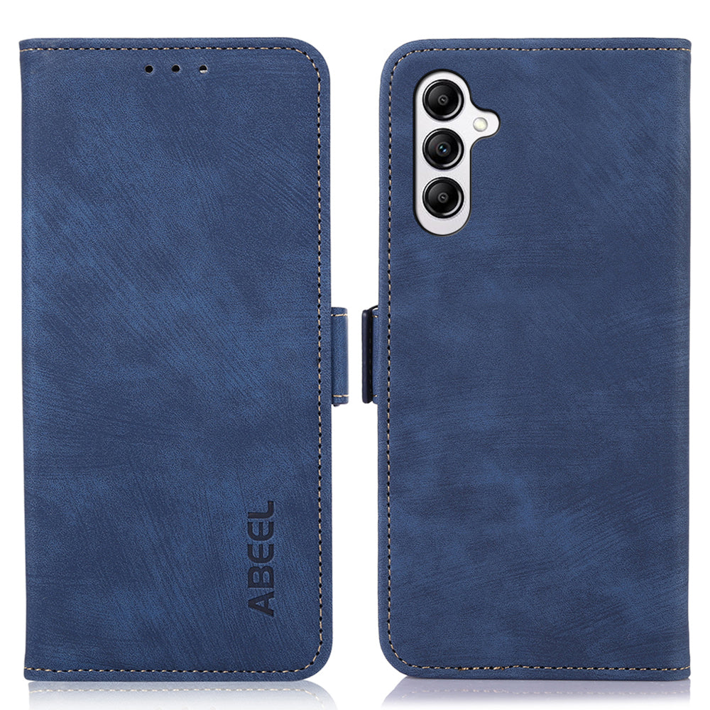 ABEEL Wallet Phone Case for Samsung Galaxy F34 5G M34 5G Stand Retro Texture PU Leather Phone Cover