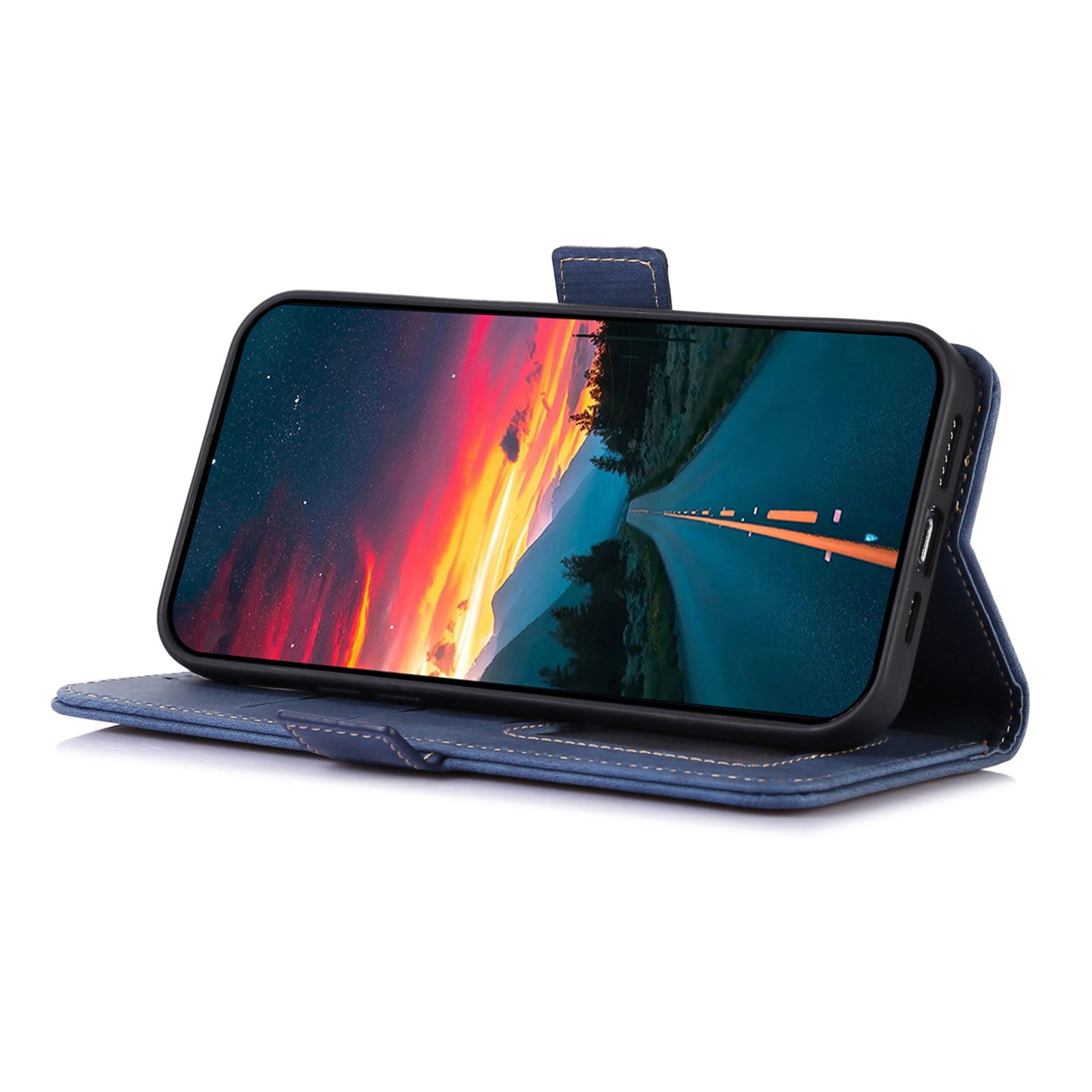 ABEEL Wallet Phone Case for Samsung Galaxy F34 5G M34 5G Stand Retro Texture PU Leather Phone Cover