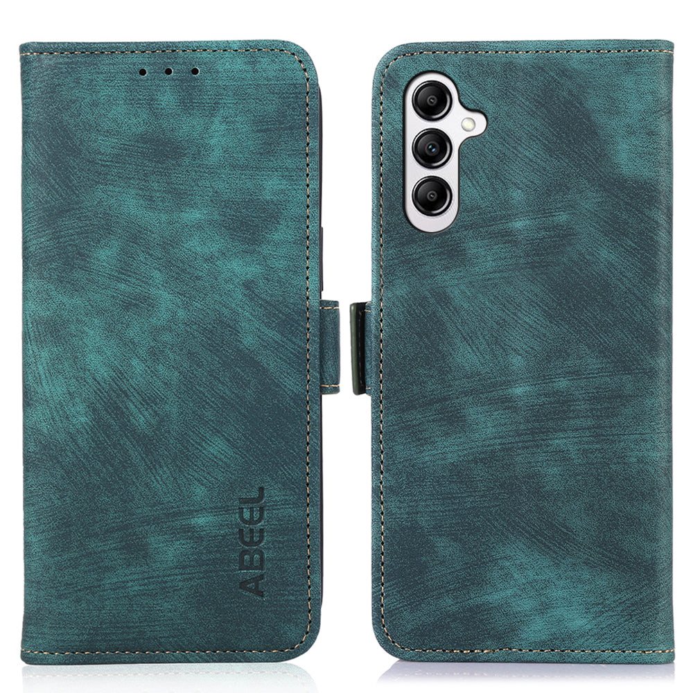 ABEEL Wallet Phone Case for Samsung Galaxy F34 5G M34 5G Stand Retro Texture PU Leather Phone Cover