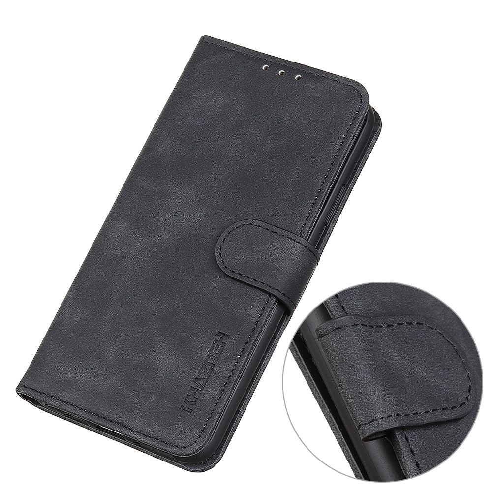 KHAZNEH For Samsung Galaxy F34 5G M34 5G Wallet Phone Cover Retro Texture PU Leather Stand Case