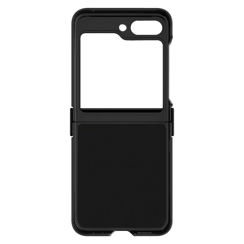 IMAK Ruiyi Series for Samsung Galaxy Z Flip5 5G Phone Cover Carbon Fiber Texture PC + PU Leather Phone Case