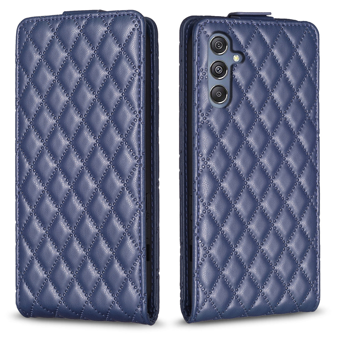 BF30 Lodret Flip Læder Taske til Samsung Galaxy F34 5G M34 5G Mønster påtrykt Stand Kortholder Telefon Cover