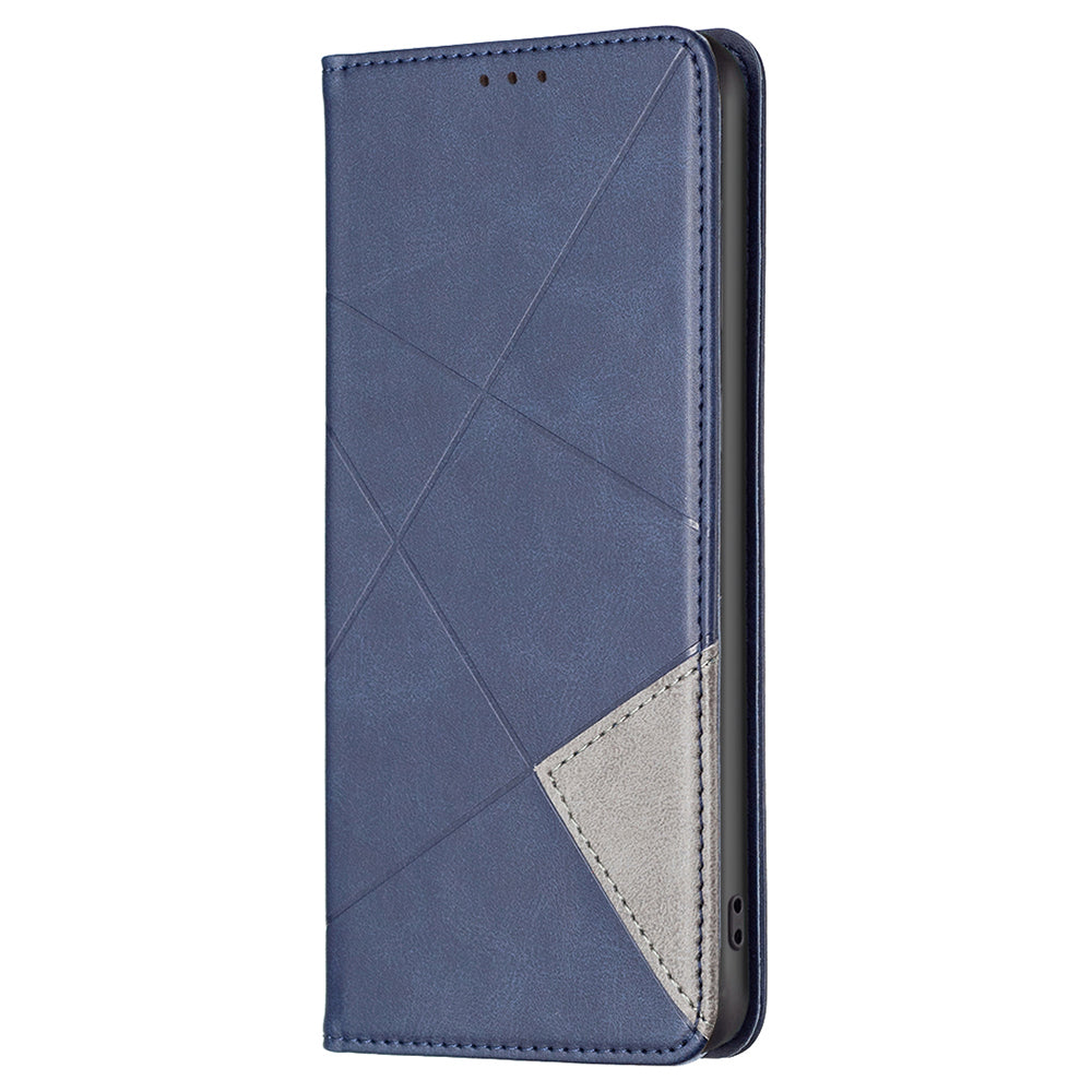 For Samsung Galaxy F34 5G M34 5G Stand Flip Cover PU Leather Imprinted Line Phone Case with Card Slots