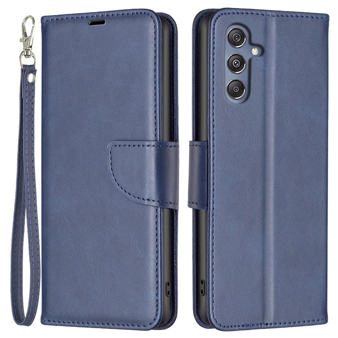 Phone Case for Samsung Galaxy F34 5G M34 5G Solid Color Wallet Stand PU Leather TPU Cover