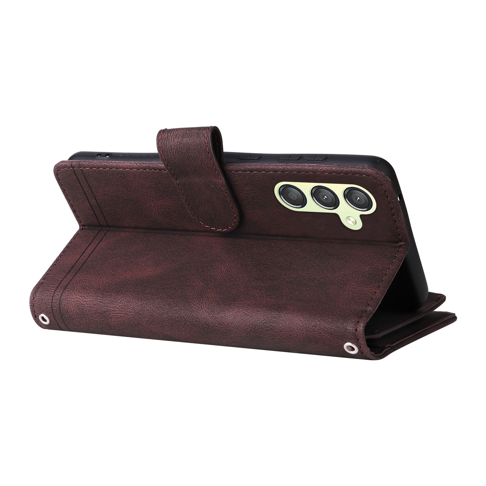 For Samsung Galaxy A24 5G A24 4G A25 5G Zipper Pocket Wallet Stand Phone Case Multiple Card Slots Leather Cover