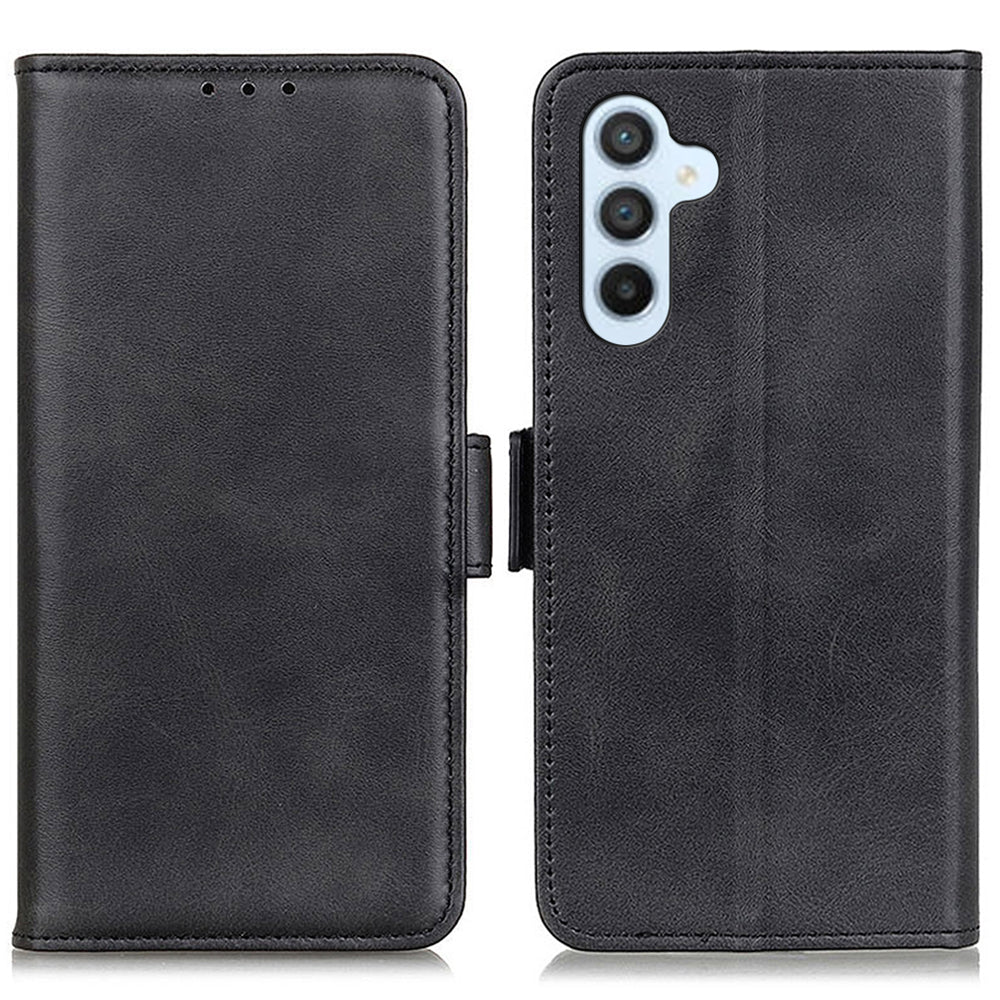 For Samsung Galaxy F34 5G M34 5G Wallet Phone Case Cowhide Texture PU Leather Cover with Stand