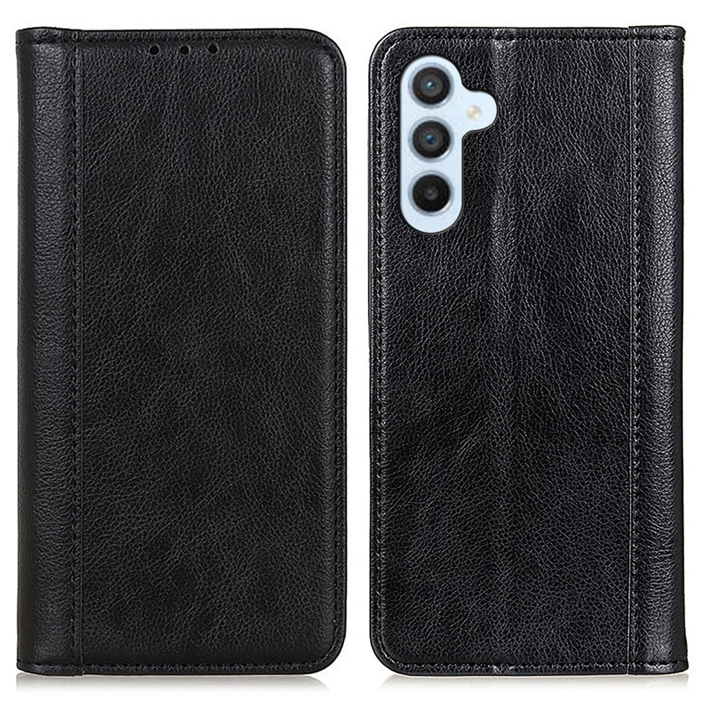 For Samsung Galaxy F34 5G M34 5G Split Leather Wallet Phone Case Litchi Texture Stand Phone Cover
