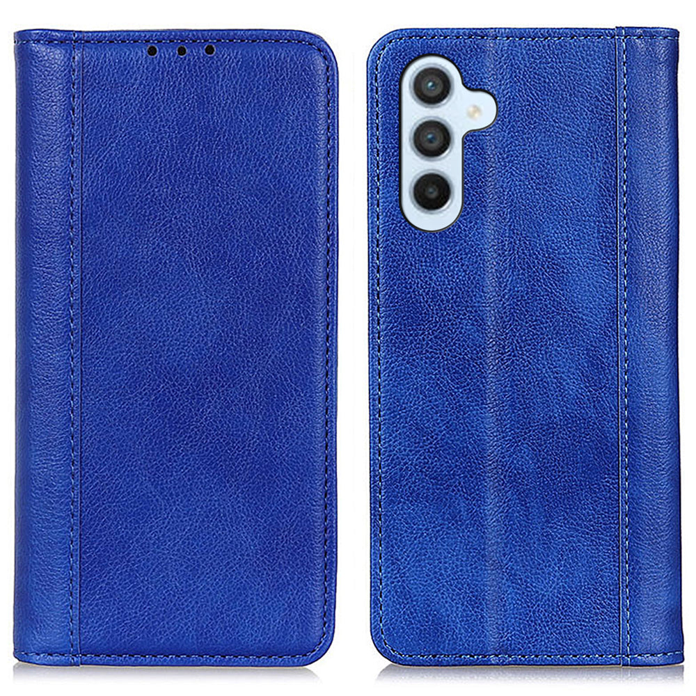 For Samsung Galaxy F34 5G M34 5G Split Leather Wallet Phone Case Litchi Texture Stand Phone Cover