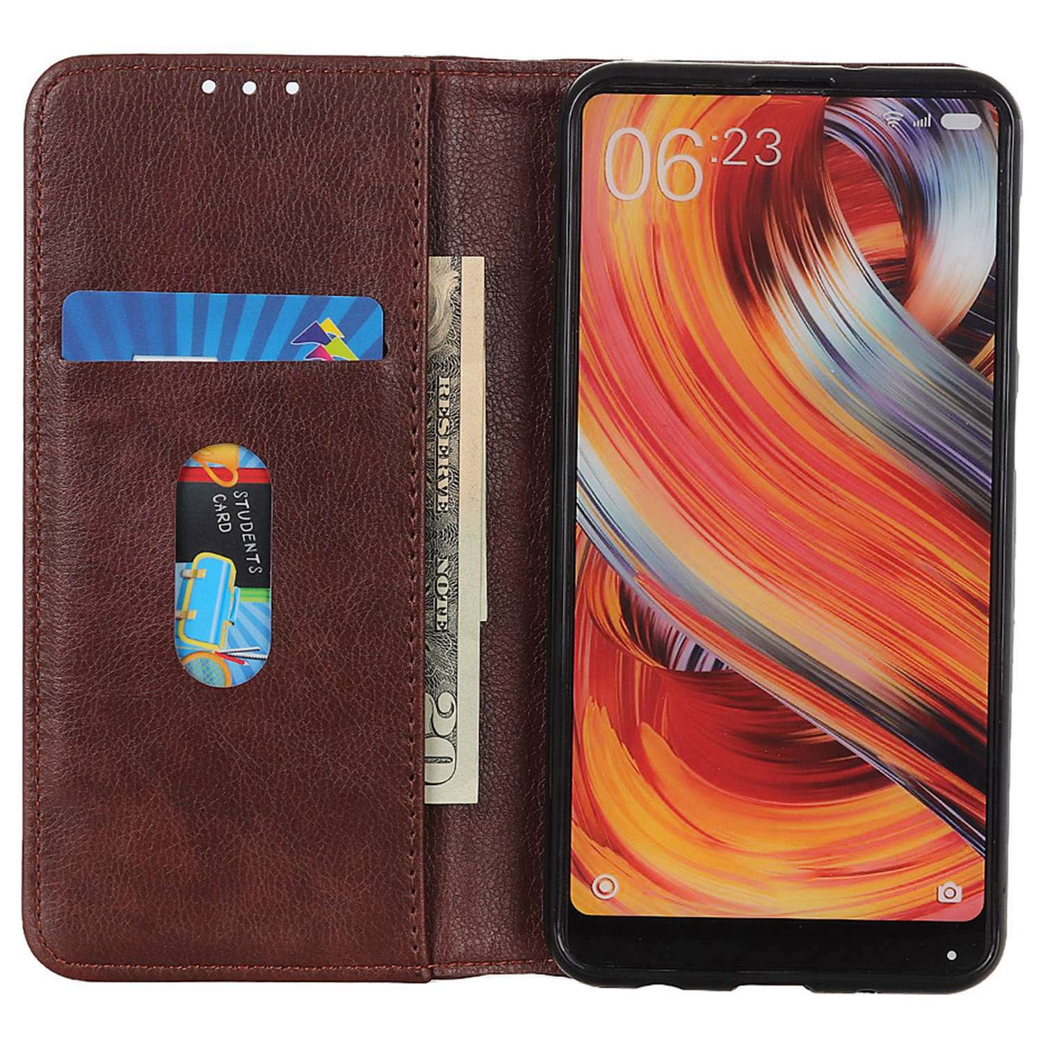 For Samsung Galaxy F34 5G M34 5G Split Leather Wallet Phone Case Litchi Texture Stand Phone Cover