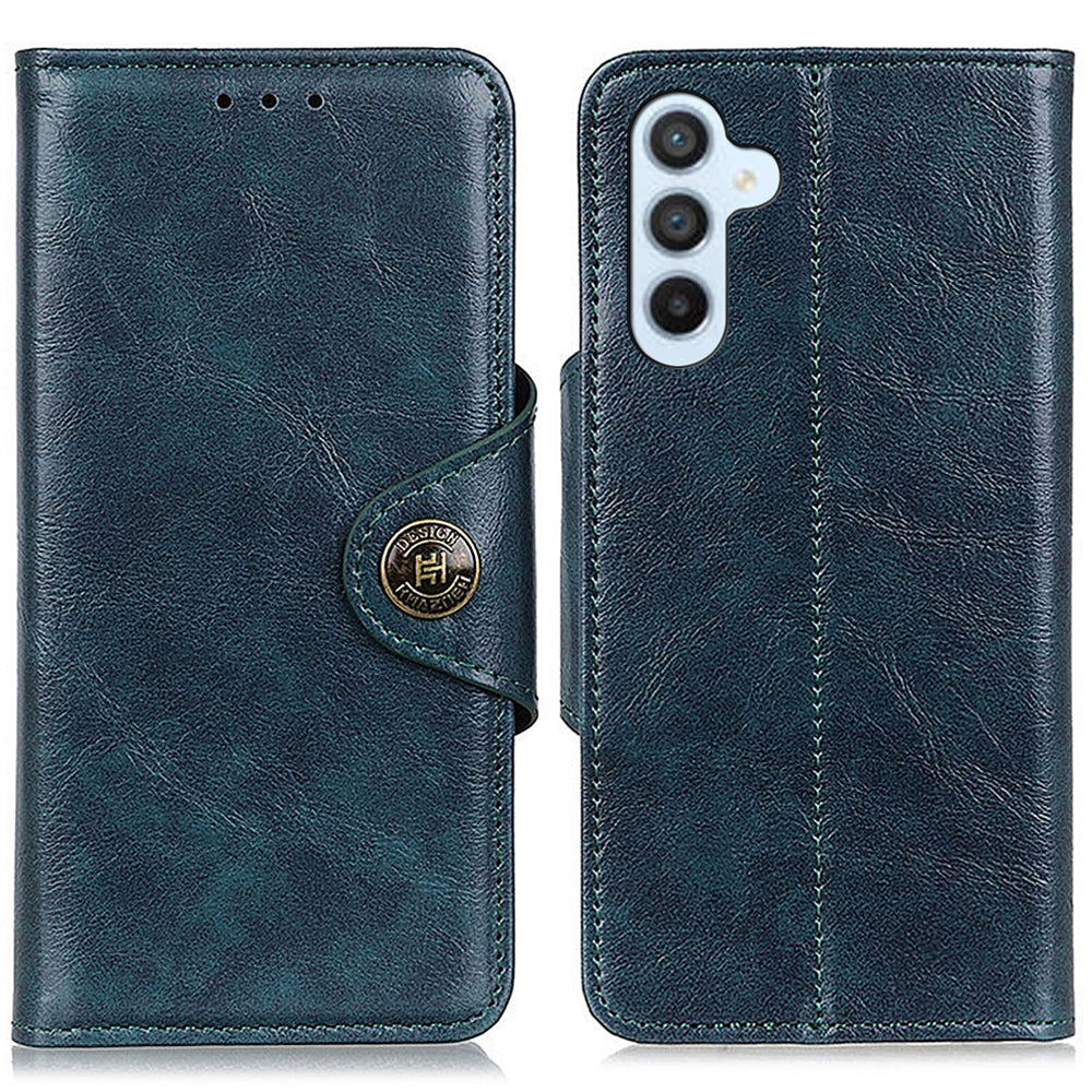 KHAZHEN Wallet Phone Case for Samsung Galaxy F34 5G M34 5G Stand PU Leather Phone Cover