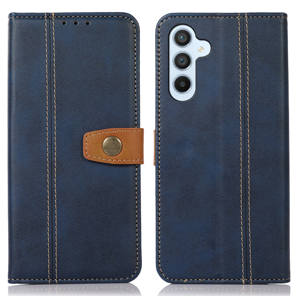 For Samsung Galaxy F34 5G M34 5G Wallet Stand Protective Phone Case Calf Texture Phone Leather Cover