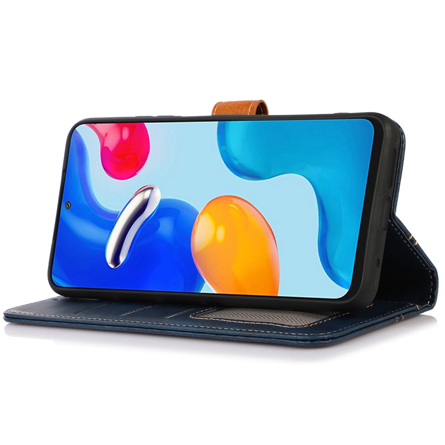 For Samsung Galaxy F34 5G M34 5G Wallet Stand Protective Phone Case Calf Texture Phone Leather Cover
