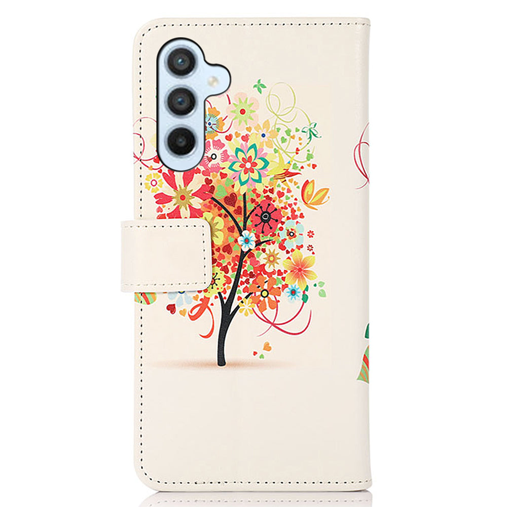 For Samsung Galaxy F34 5G M34 5G Pattern Printing Leather Wallet Case Phone Stand Cover