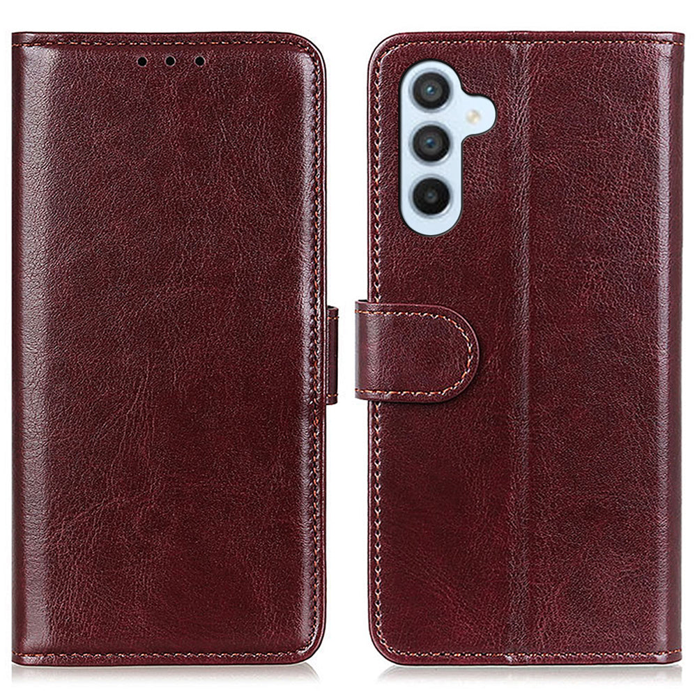 For Samsung Galaxy F34 5G F34 5G M34 5G PU Leather Stand Phone Case Crazy Horse Texture Wallet Cover