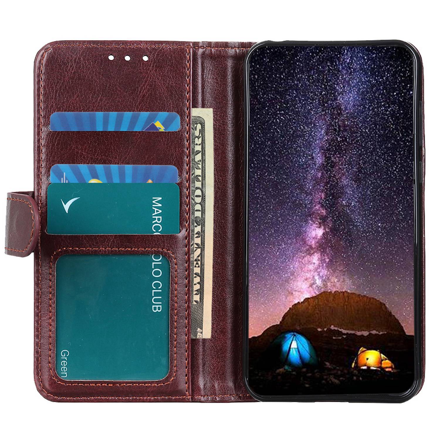 For Samsung Galaxy F34 5G F34 5G M34 5G PU Leather Stand Phone Case Crazy Horse Texture Wallet Cover