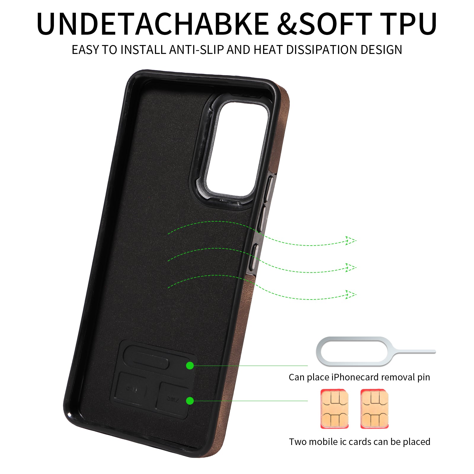 001 For Samsung Galaxy A53 5G Card Holder Anti-fall Phone Case Finger Ring Kickstand PU Leather TPU Cover