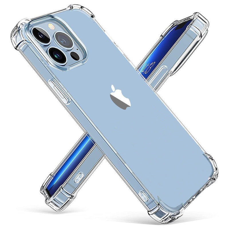 Clear Cell Phone Case for iPhone 15 Pro TPU Four Corners Reinforced Anti-Fall Cover