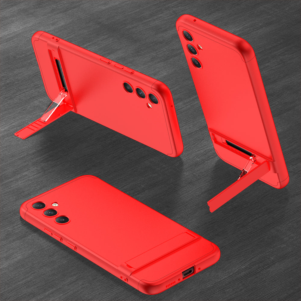 GKK For Samsung Galaxy A34 5G Hard Plastic TPU Phone Case Concealed Kickstand Phone Back Cover
