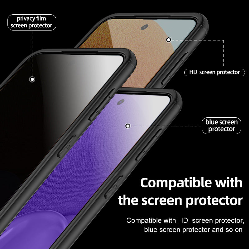 For Samsung Galaxy S23 FE PC TPU Phone Case Airbag Protection Anti-drop Phone Cover