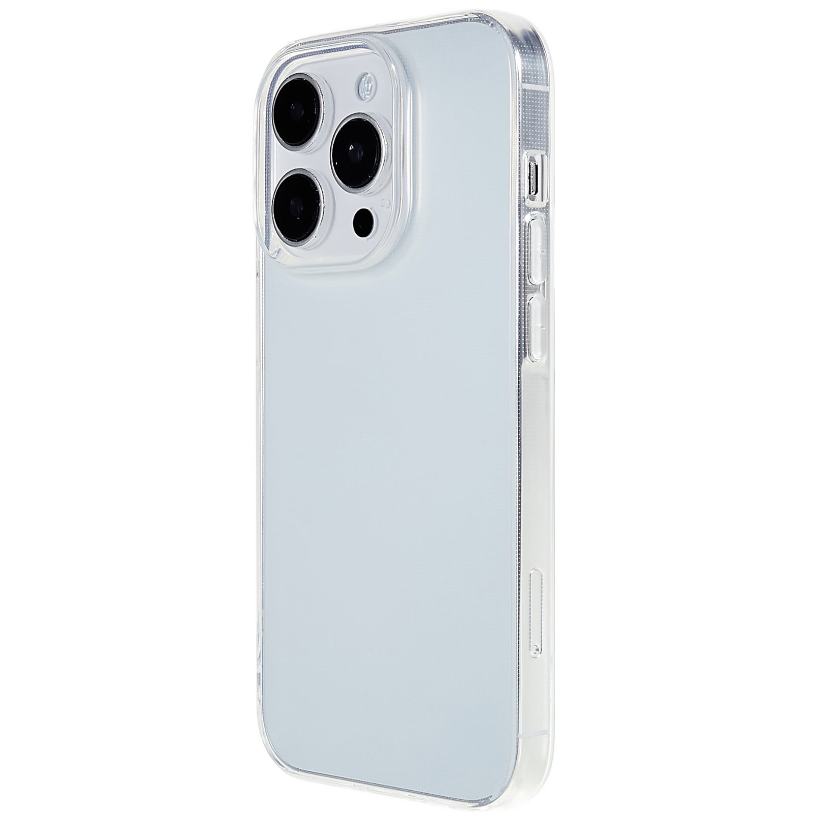 2.0mm Watermark-free Phone Cover for iPhone 15 Pro Max Transparent TPU Back Case