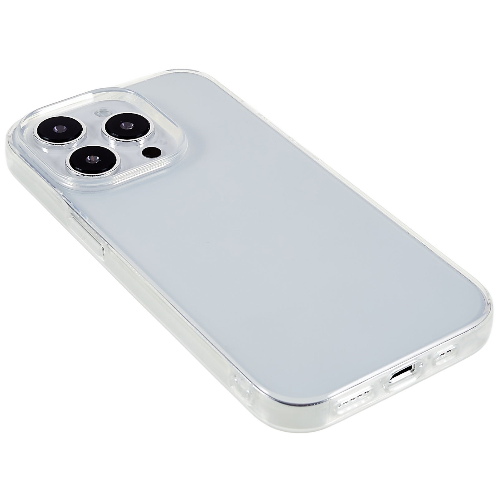 2.0mm Watermark-free Phone Cover for iPhone 15 Pro Max Transparent TPU Back Case