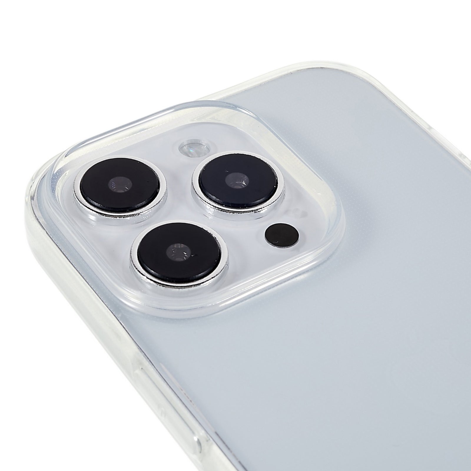 2.0mm Watermark-free Phone Cover for iPhone 15 Pro Max Transparent TPU Back Case