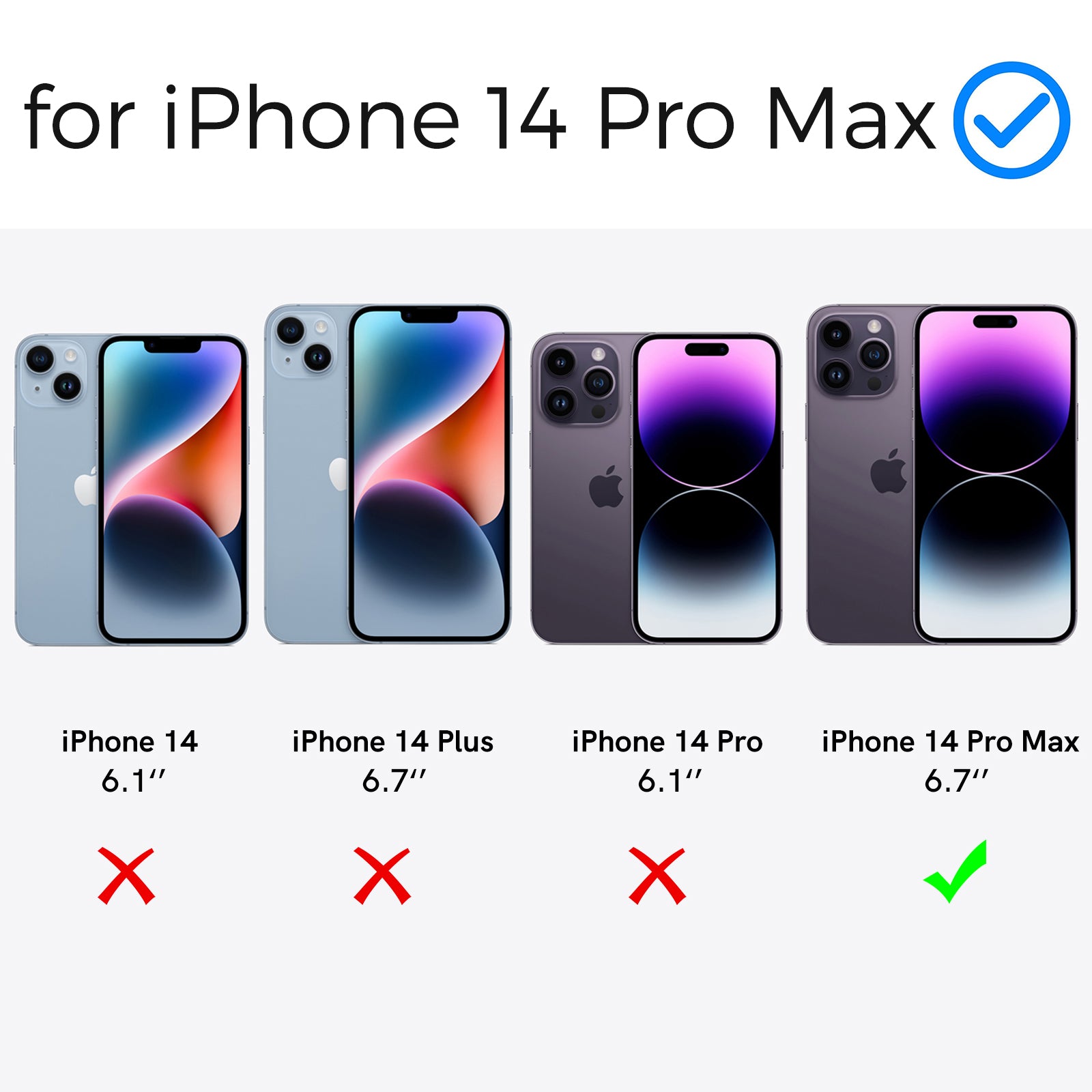AHASTYLE PC06 For iPhone 14 Pro Max Dustproof Phone Case Compatible with MagSafe HD Clear PC TPU Cover