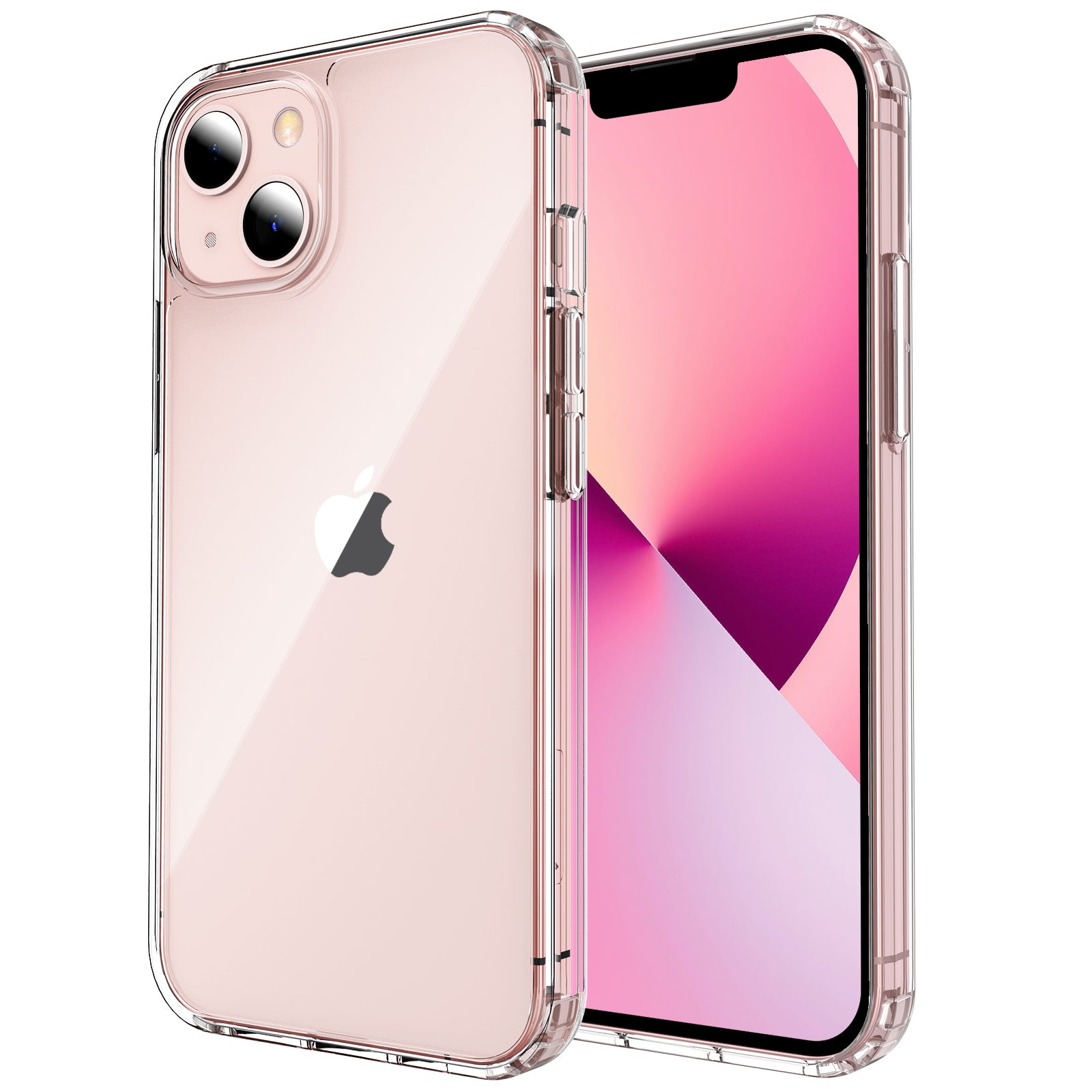 AHASTYLE PC06 for iPhone 13 Anti-Scratch Transparent PC TPU Cover Slim-fit Mobile Phone Shell Case