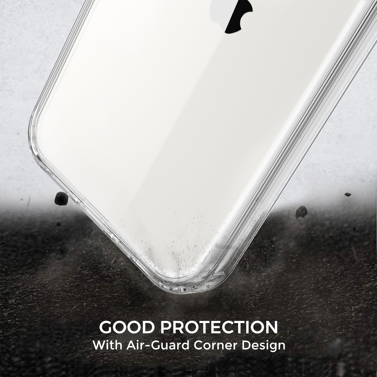 AHASTYLE PC06 For iPhone 13 Pro Max Dustproof Shell Anti-Scratch Smartphone Case Clear PC TPU Cover