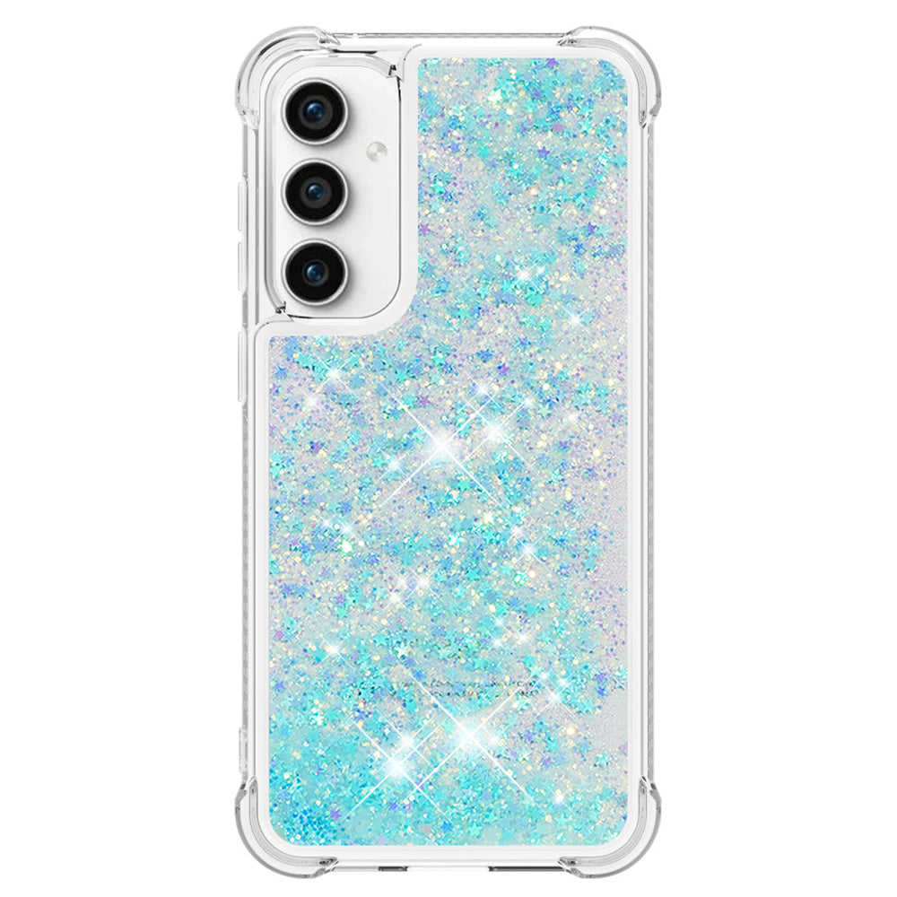 YB Quicksand Series-1 For Samsung Galaxy S23 FE Sparkle Liquid Phone Case Soft TPU Shockproof Protective Cover