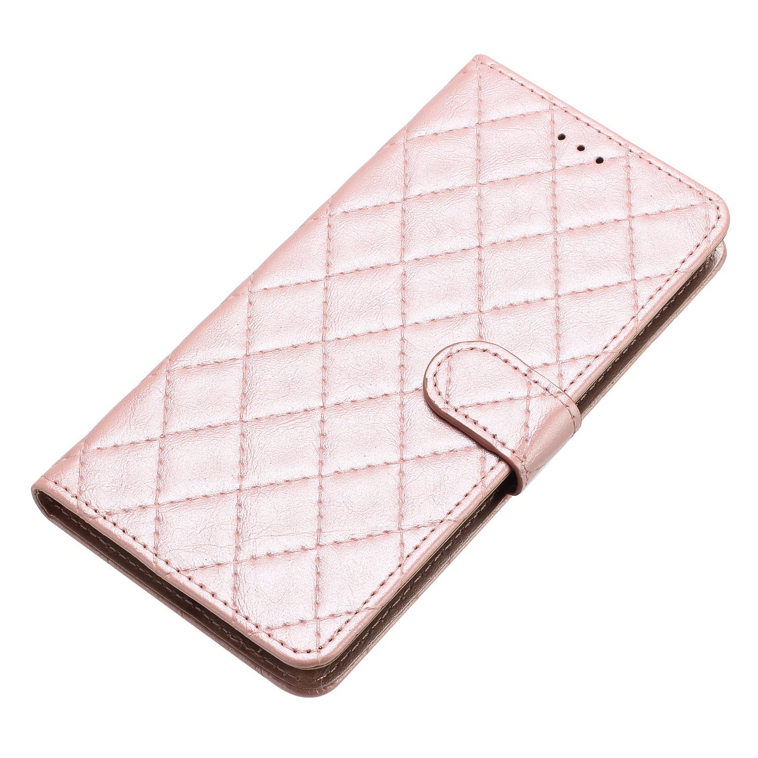 Rhombus Stitching Line Phone Case for Samsung Galaxy A24 4G A25 5G PU Leather Wallet Stand Protective Cover