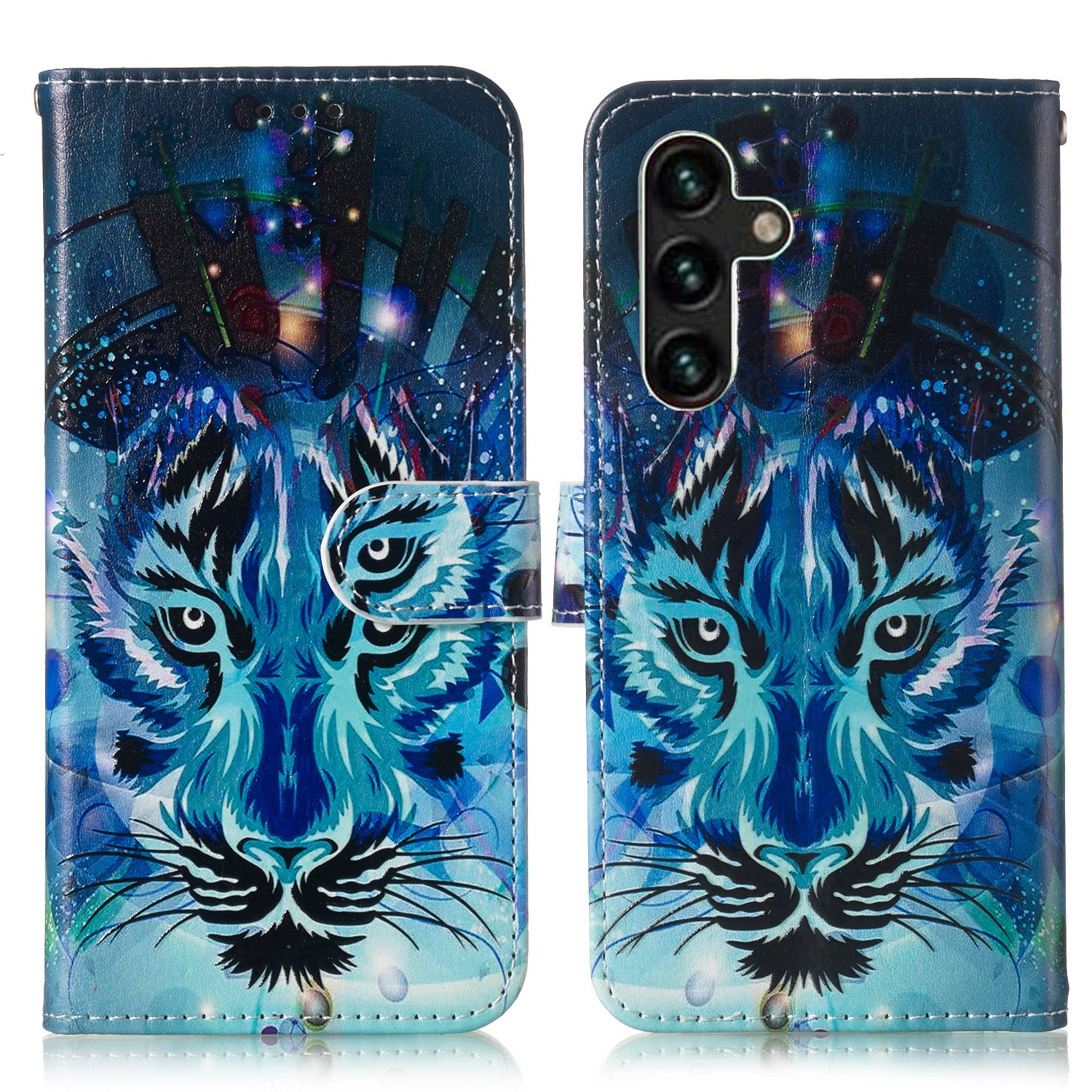 PU Leather Phone Case for Samsung Galaxy A24 4G A25 5G Pattern Printing Wallet Stand Protective Cover
