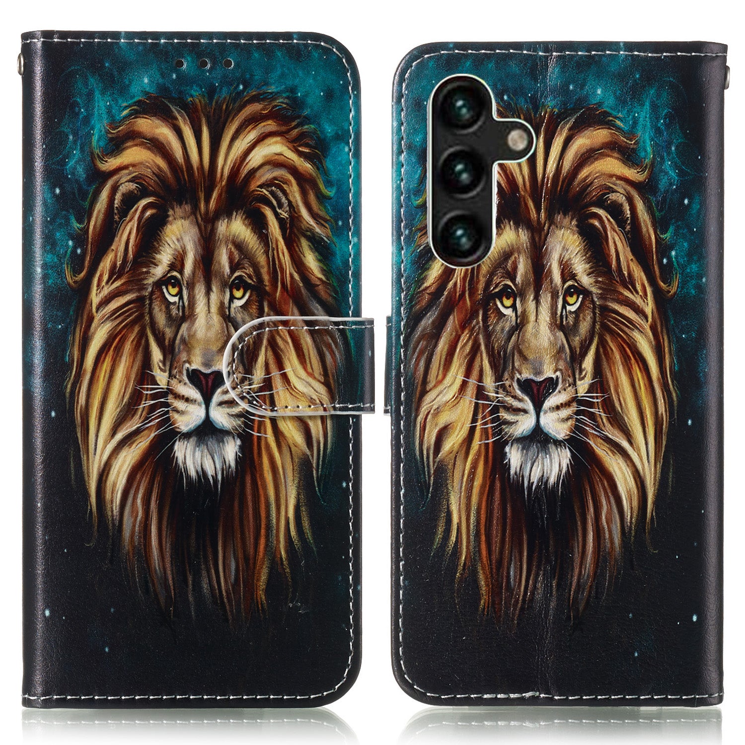 PU Leather Phone Case for Samsung Galaxy A24 4G A25 5G Pattern Printing Wallet Stand Protective Cover