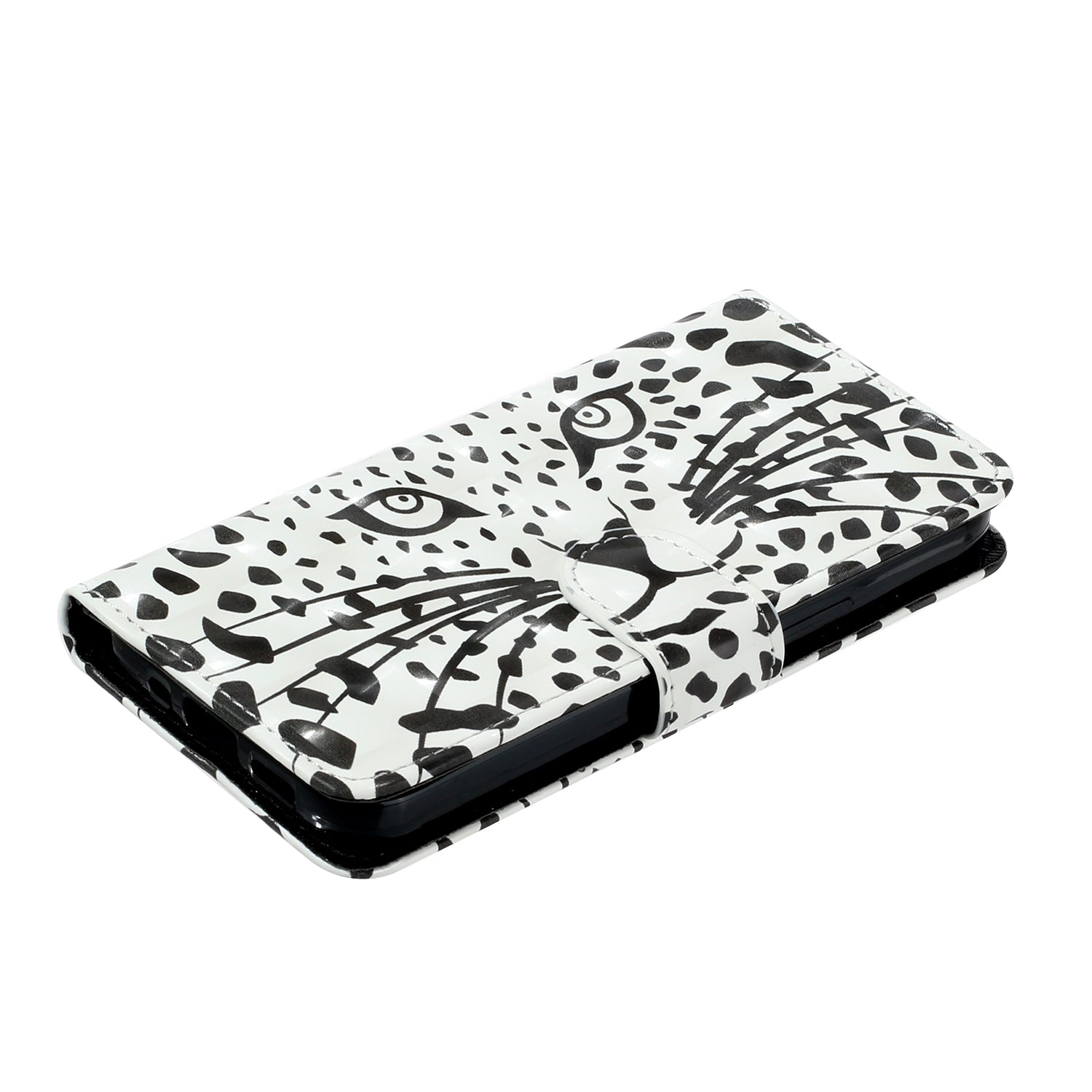 For Samsung Galaxy S23 FE PU Leather Protective Case 3D Pattern Printing Stand Wallet Phone Cover