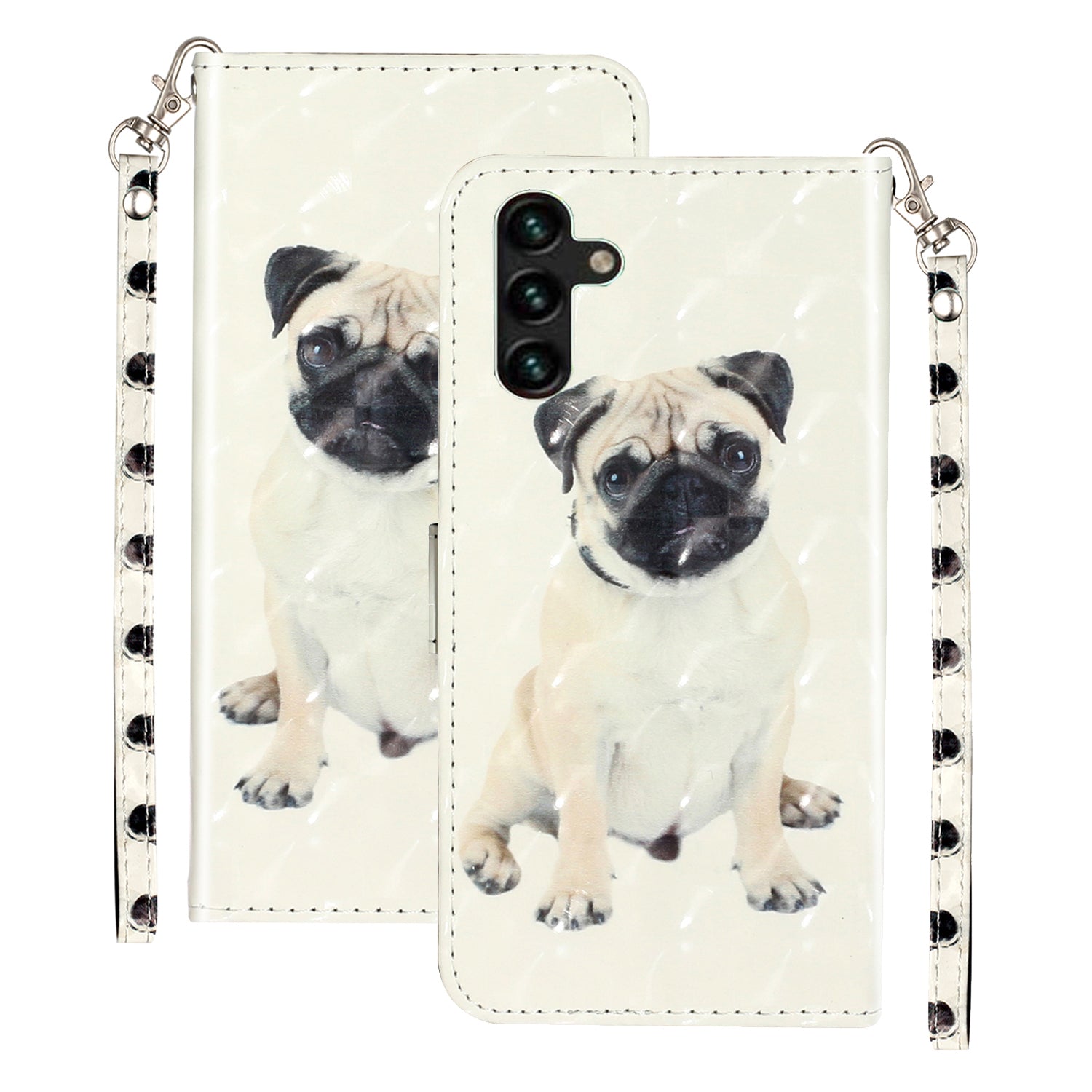 Pouzdro na telefon do peněženky pro Samsung Galaxy A24 4G A25 5G PU kožený stojánek pro tisk 3D vzoru Flip Cover